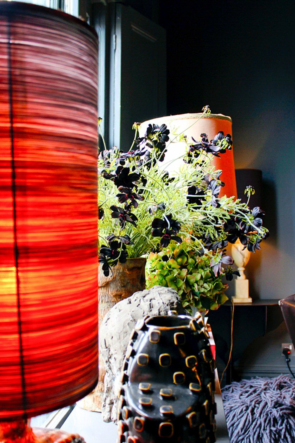 Abigail Ahern lamp and vase